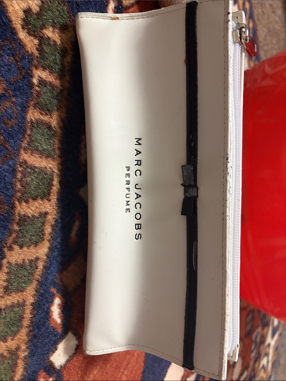 Marc Jacobs White and Black Perfume Pouch